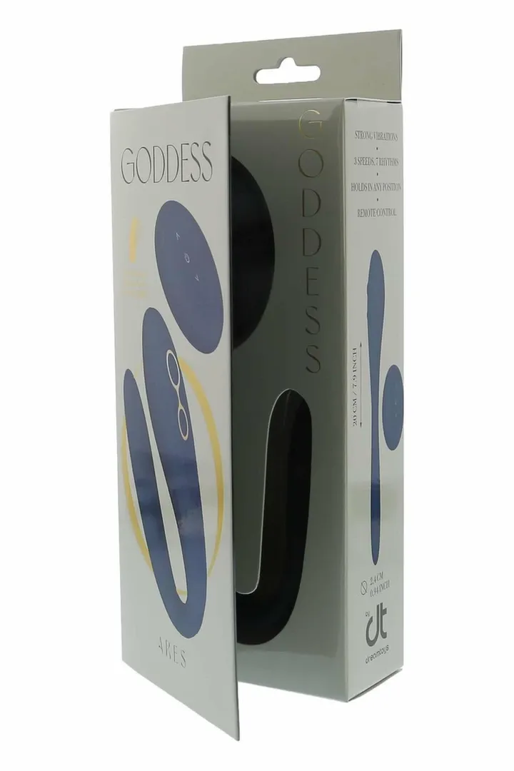 Ohebný vibrátor s dálkovým ovládáním Dream Toys Goddess Collection Ares, fialový