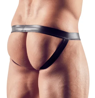 Pánský jockstrap NEK z lesklého materiálu, černý, XL - obrázek 4
