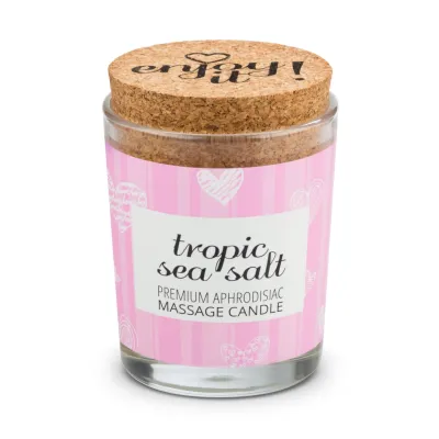 Masážní svíčka Magnetifico Tropic Sea Salt s feromony, mořská sůl, 70 ml - obrázek 3