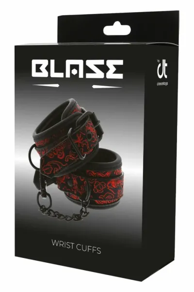 Pouta na zápěstí Dream Toys Blaze Deluxe Wrist Cuffs, neopren, černá