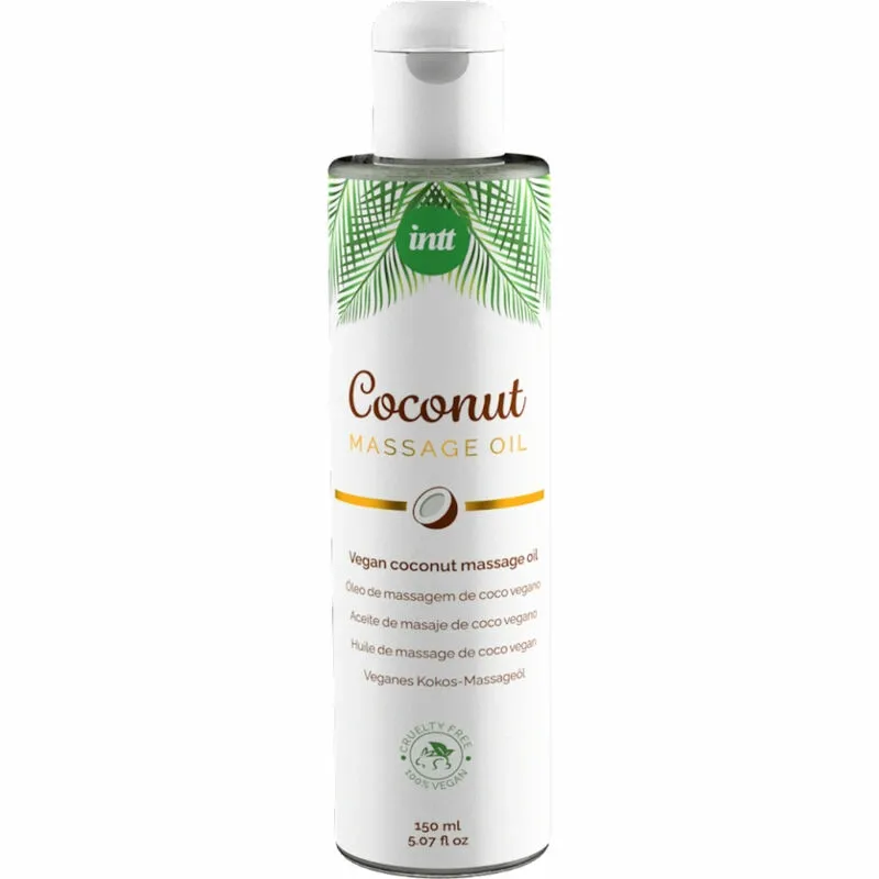 Veganský masážní olej INTT s kokosovou vůní, 150 ml