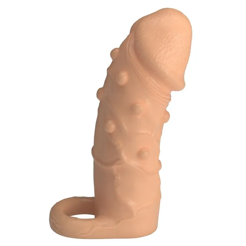 Prodlužovací návlek na penis Pretty Love Dort, 14 cm, Ø 4 cm, tělový - obrázek 2