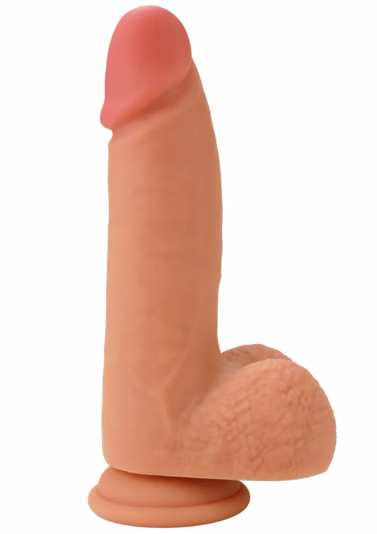 Realistické dildo INFERNO by HIDDEN DESIRE z tekutého silikonu, 16 cm