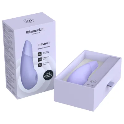 Tlakový stimulátor klitorisu s vibracemi Womanizer Enhance, lila - obrázek 18