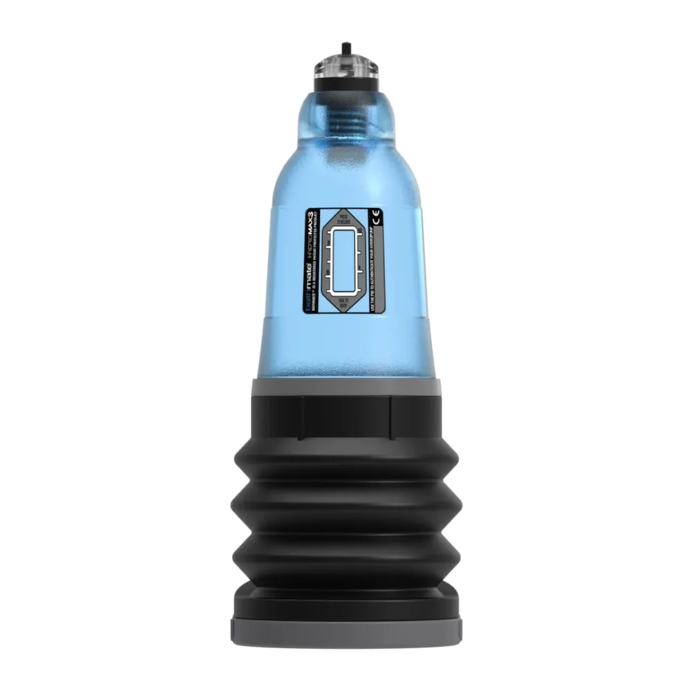 Vodní vakuová pumpa na penis Bathmate HydroMax3, modrá