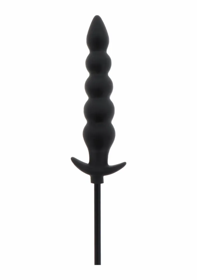 Nafukovací anální kolík Hidden Desire Extreme Inflatable Ribbed Plug Advance, černý - obrázek 6
