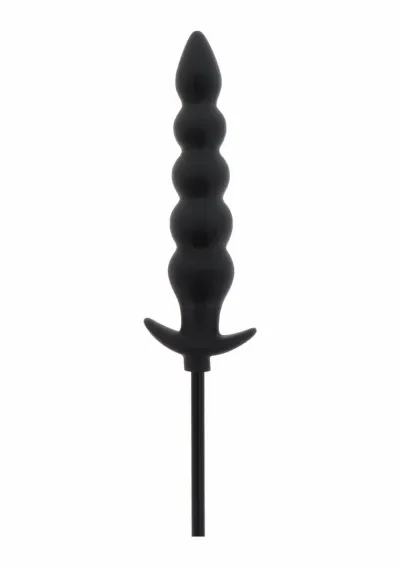 Nafukovací anální kolík Hidden Desire Extreme Inflatable Ribbed Plug Advance, černý - obrázek 6