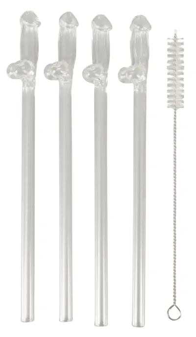 Sada skleněných brček You2Toys, 4 ks, 21,5 cm - obrázek 3