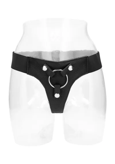 Elastický postroj na strap-on RealRock Elastic Harness, univerzální, černý - obrázek 9