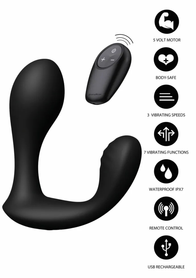 Vibrační stimulátor prostaty Hidden Desire Bullseye s dálkovým ovládáním, černý - obrázek 5