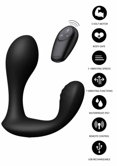 Vibrační stimulátor prostaty Hidden Desire Bullseye s dálkovým ovládáním, černý - obrázek 5