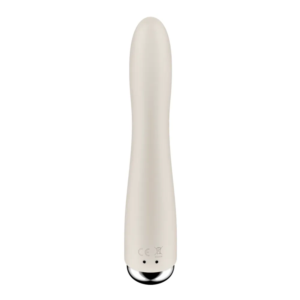 Rotační vibrátor na bod G Satisfyer Spinning Vibe 1, béžový - obrázek 3