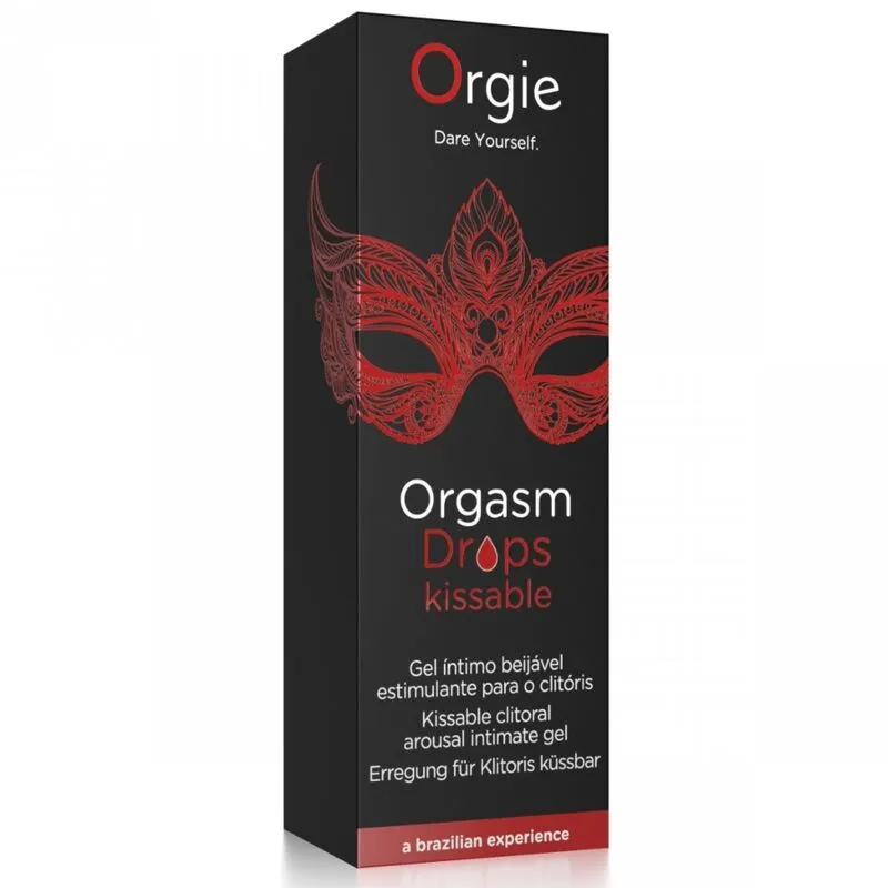 Stimulační kapky na klitoris Orgie Orgasm Drops Kissable, 30 ml - obrázek 3
