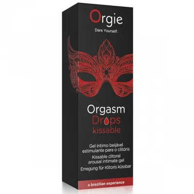 Stimulační kapky na klitoris Orgie Orgasm Drops Kissable, 30 ml - obrázek 3