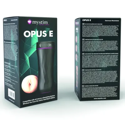 Masturbátor s elektrostimulací Mystim Opus E, vaginální vstup, 21,5 cm - obrázek 4