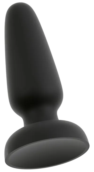 Anální kolík Black Velvets Silicone Plug M, kuželový, s přísavkou, 11,2 cm - obrázek 3