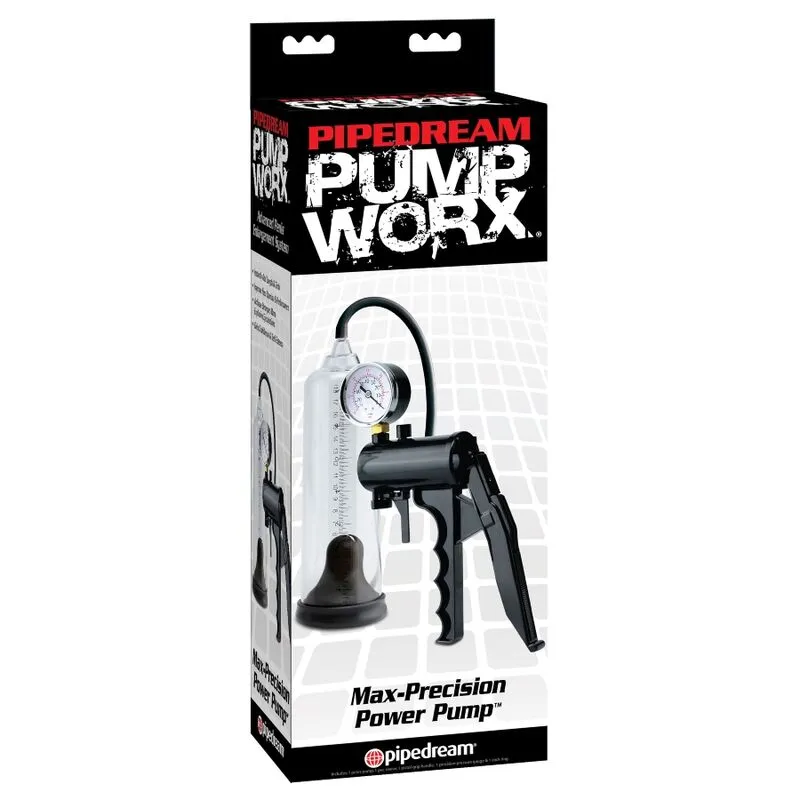 Vakuová pumpa na penis Pump Worx Max-Precision Power Pump s manometrem - obrázek 4