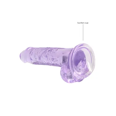 Realistické dildo s přísavkou RealRock Crystal Clear 7", průhledné, 19 cm - obrázek 5