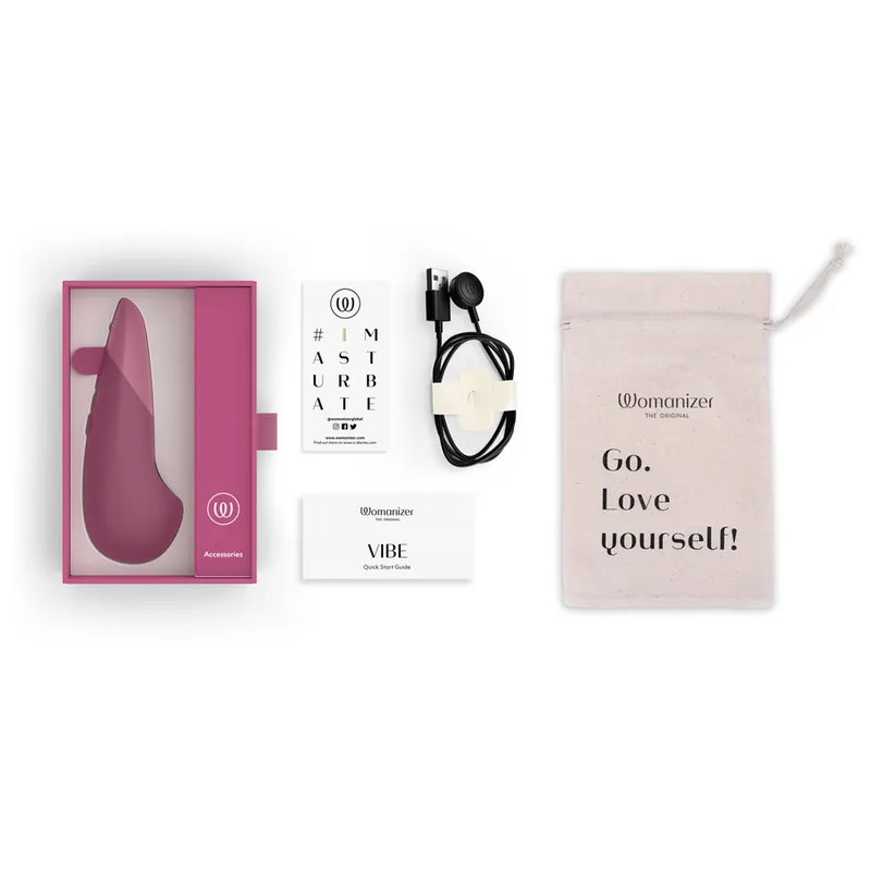 Tichý přikládací vibrátor Womanizer Vibe, starorůžový - obrázek 8