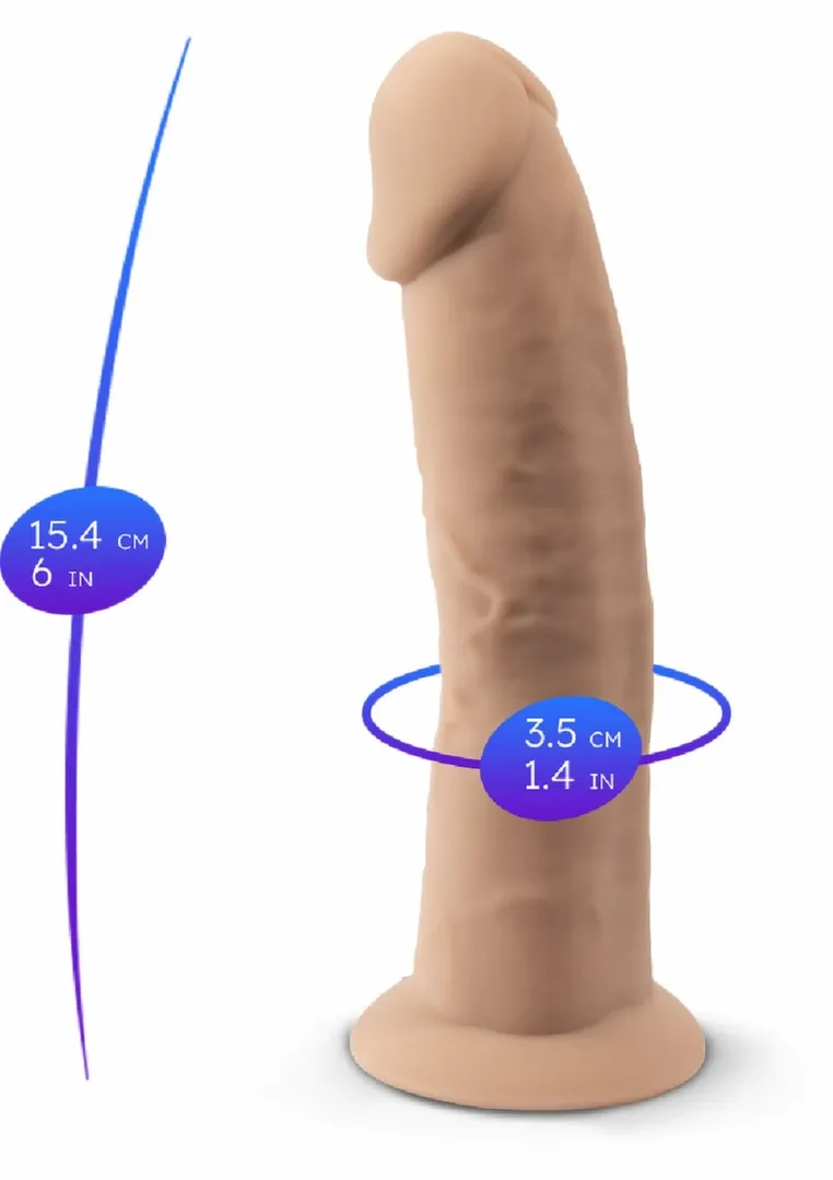 Silikonové dildo Silex-D Model 6", termoreaktivní, 15 cm - obrázek 6