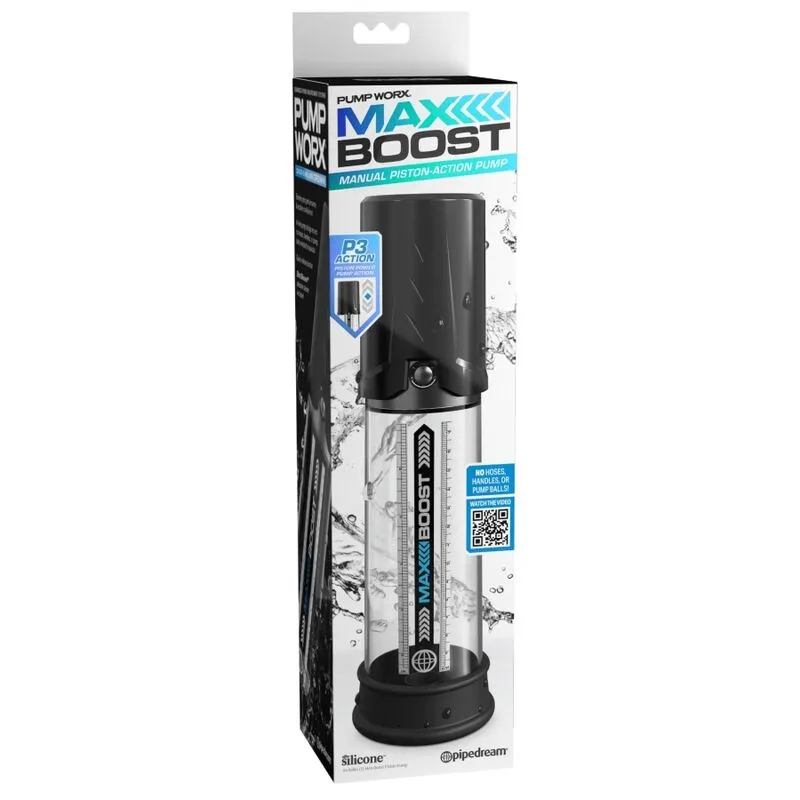 Vakuová pumpa na penis Pump Worx Max Boost, černá - obrázek 5
