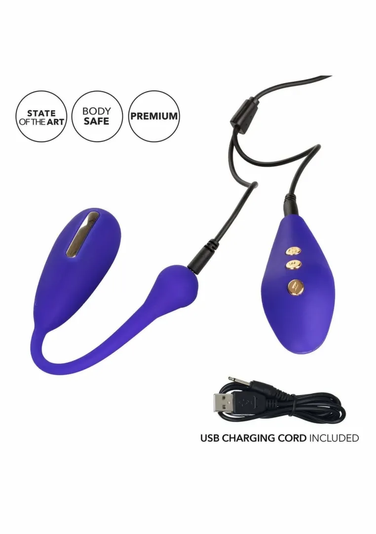 Posilovač pánevního dna CalExotics eStim Remote Kegel Exerciser, fialový - obrázek 6
