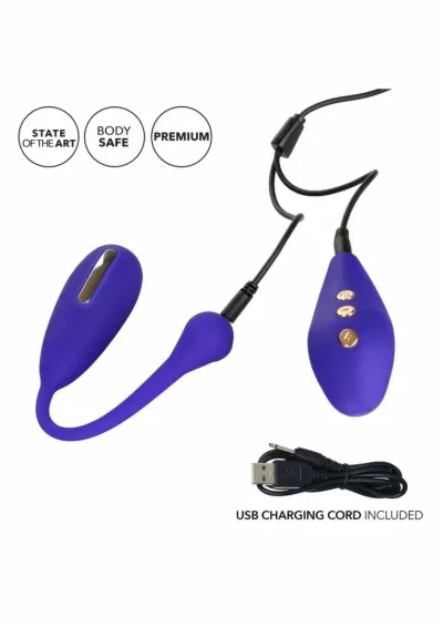Posilovač pánevního dna CalExotics eStim Remote Kegel Exerciser, fialový - obrázek 6