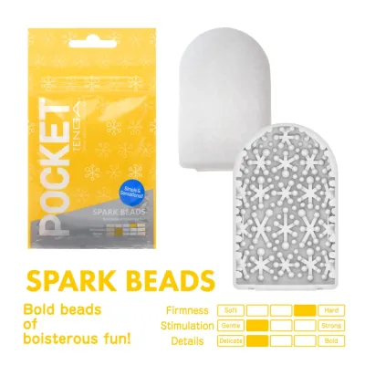Masturbátor Tenga Pocket Spark Beads, kapesní, jednorázový - obrázek 3