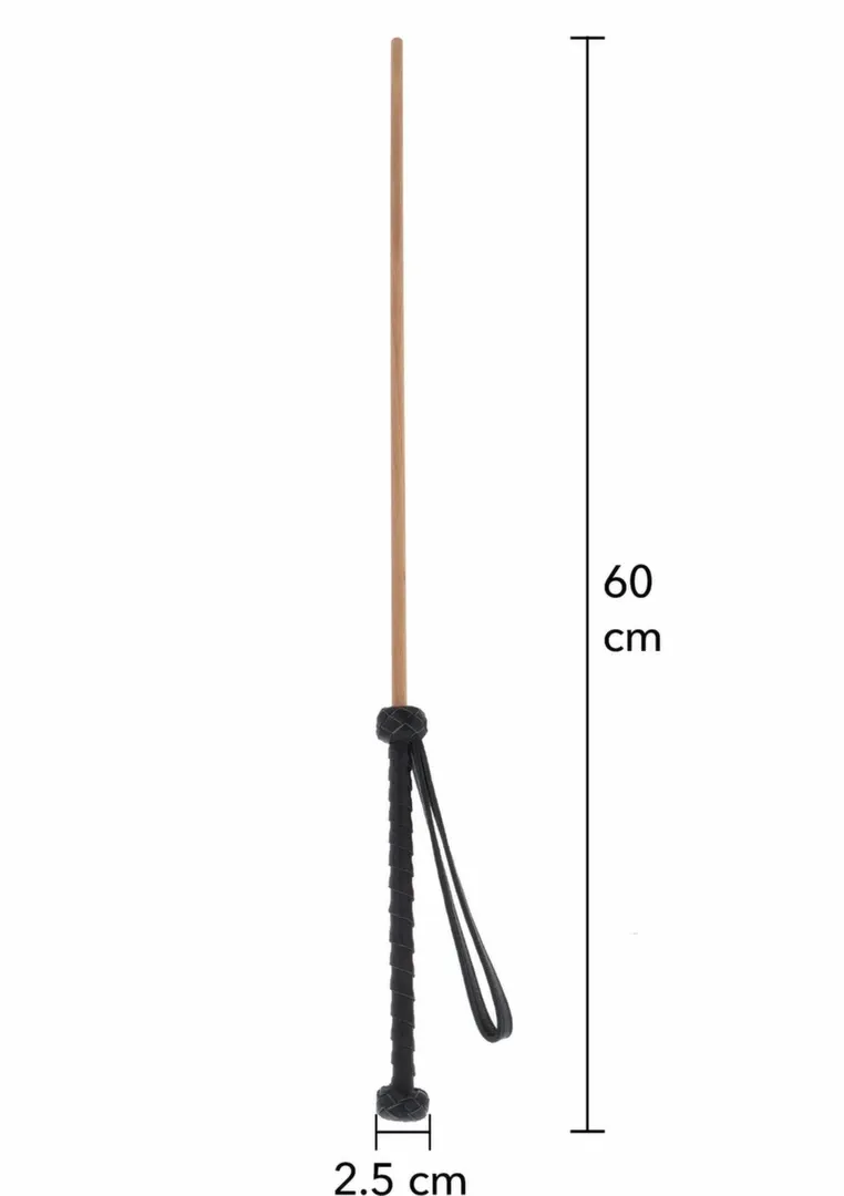 Silikonová rákoska Hidden Desire Extreme The Obedience Cane, 60 cm, černá - obrázek 8