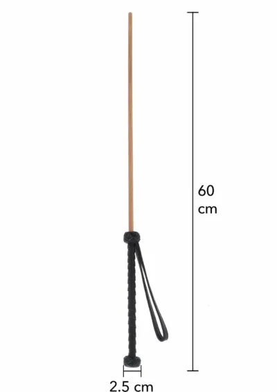 Silikonová rákoska Hidden Desire Extreme The Obedience Cane, 60 cm, černá - obrázek 8