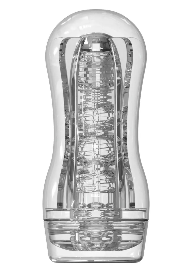 Masturbátor TOYJOY HERO Clear Wave s nastavitelným podtlakem, průhledný - obrázek 5