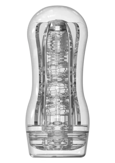 Masturbátor TOYJOY HERO Clear Wave s nastavitelným podtlakem, průhledný - obrázek 5