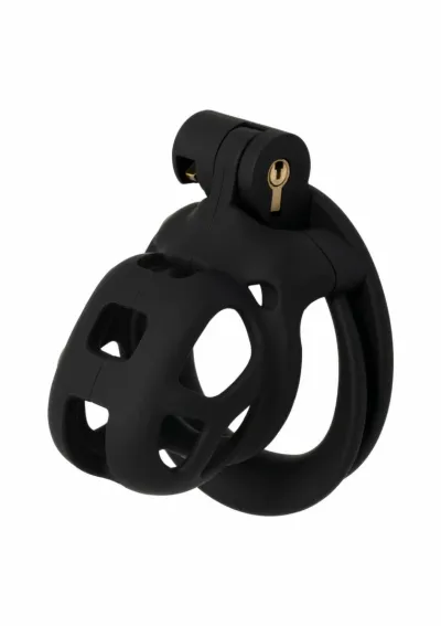 Klec cudnosti Hidden Desire Extreme X-Short Cage se zámkem, ABS plast, černá