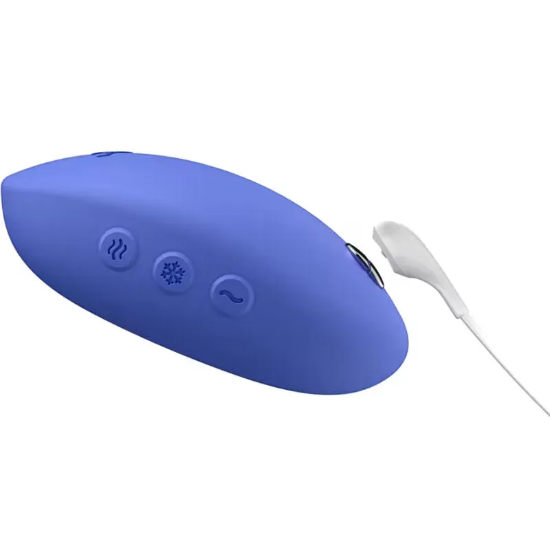 Hřejivý a chladivý vibrátor We-Vibe Temp, levandulově modrý - obrázek 9