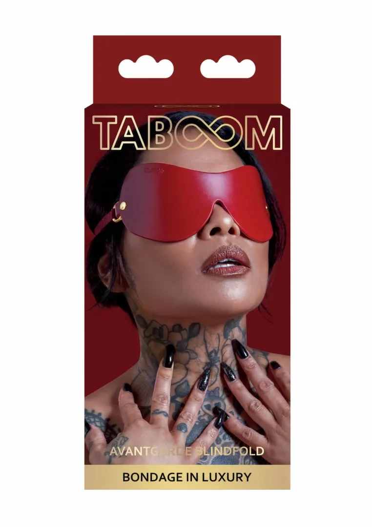 Páska přes oči TABOOM Avantgarde Blindfold, nastavitelná, černá - obrázek 3