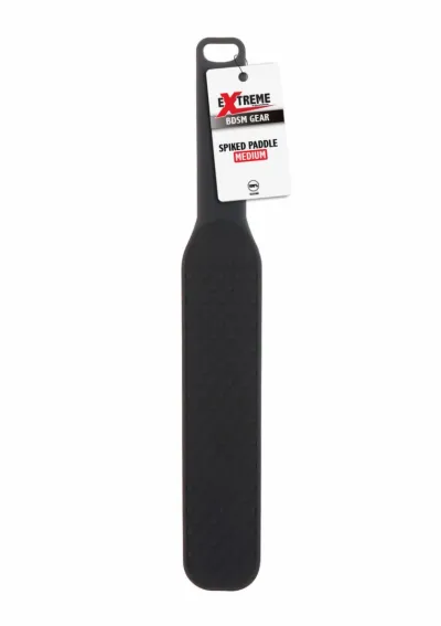 Plácačka s hroty Extreme by Hidden Desire Spiked Paddle Medium, silikon, černá - obrázek 3