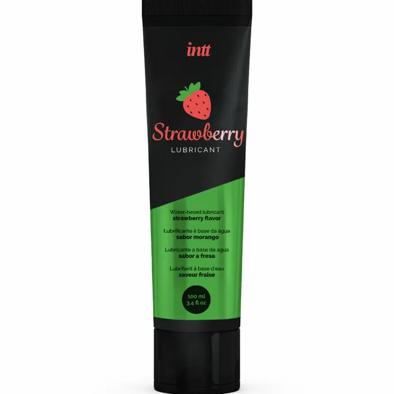 Lubrikační gel INTT s jahodovou příchutí, na vodní bázi, 100 ml