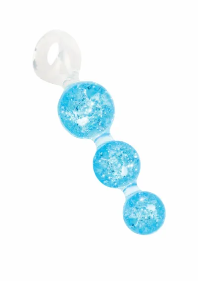 Silikonový anální kolík ToyJoy Crystal Trio Medium s krystaly, černý, 10,5 cm - obrázek 5