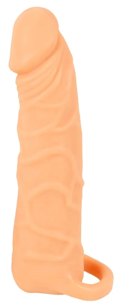 Návlek na penis Nature Skin 2v1 s vibracemi a dálkovým ovládáním, TPE, 24 cm - obrázek 4