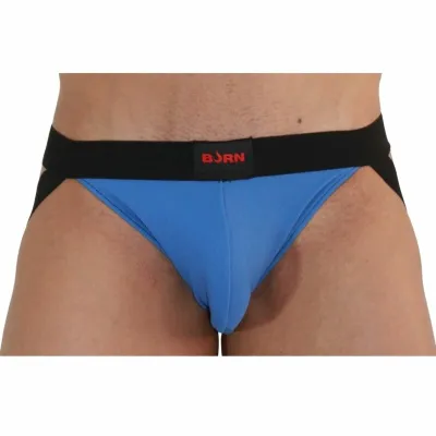 Burn 008 pánský jockstrap modrý / černý L - obrázek 2