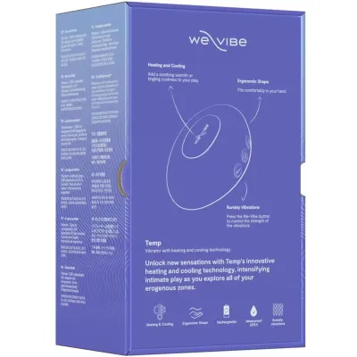 Hřejivý a chladivý vibrátor We-Vibe Temp, levandulově modrý - obrázek 17