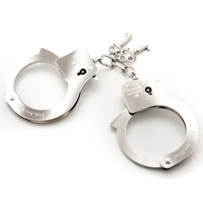 Kovová pouta Fifty Shades of Grey You Are Mine, s klíčky, 26,7 cm