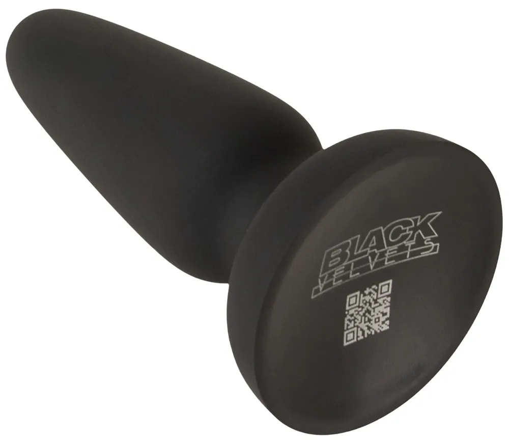 Anální kolík Black Velvets Silicone Plug M, kuželový, s přísavkou, 11,2 cm - obrázek 4