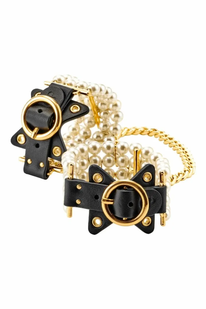 BDSM sada Guilty Pleasure Allure Pearl Pleasure Set, 7 dílů, s umělými perlami - obrázek 4