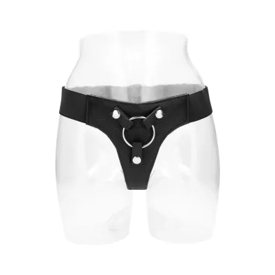 Elastický postroj na strap-on RealRock Elastic Harness, univerzální, černý - obrázek 4