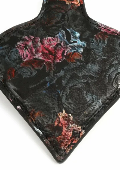 Kožená plácačka GEISHA Floral Jacquard se saténem s květinovým vzorem, černá - obrázek 5