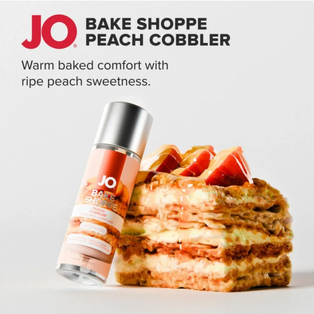 Lubrikační gel JO Bake Shoppe Peach Cobbler, na vodní bázi, 60 ml - obrázek 2