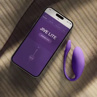 Nositelné vibrační vajíčko We-Vibe Jive Lite s ovládáním aplikací, fialové - obrázek 15