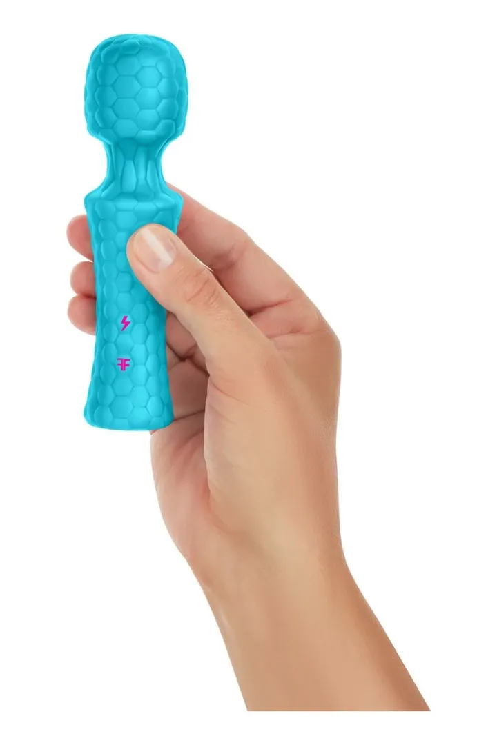 Masážní hlavice FemmeFunn Ultra Wand Mini, 10 režimů, vodotěsná, tyrkysová - obrázek 4