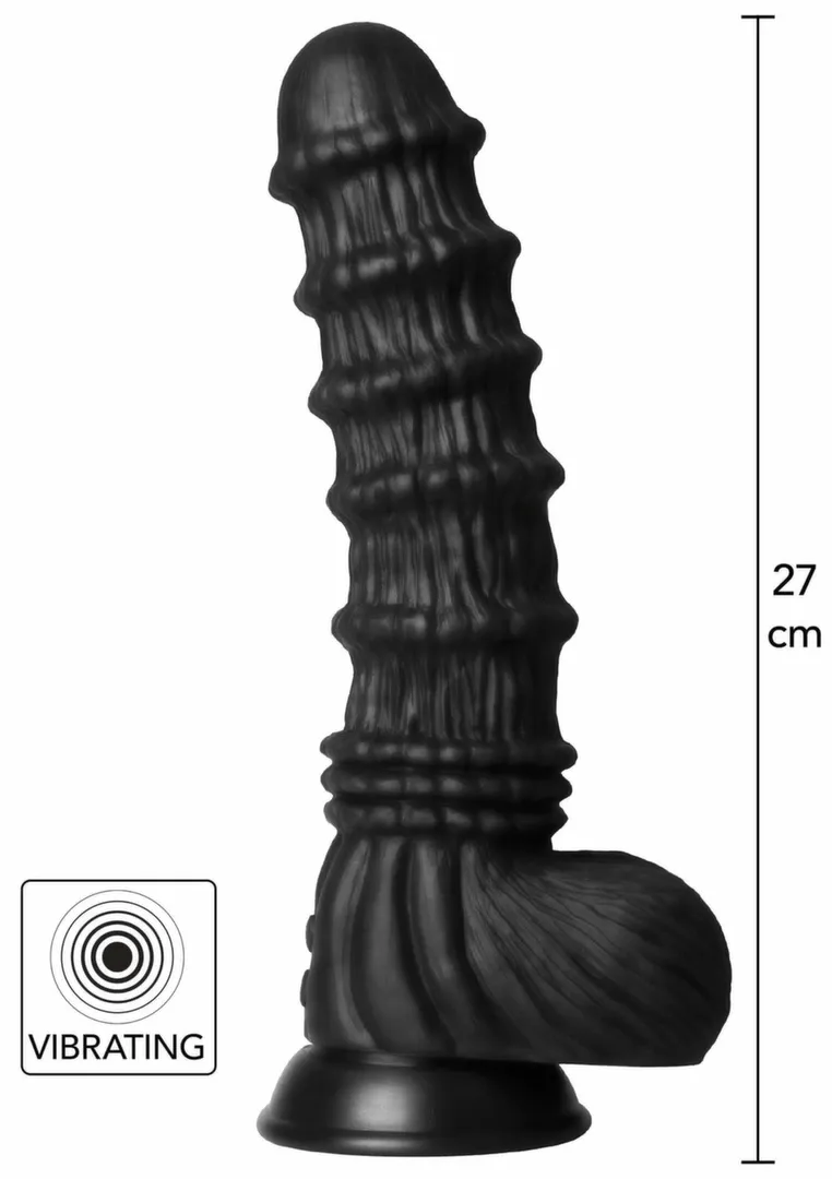Vibrační dildo s přísavkou Hidden Desire Dragon Monster, silikon, 28 cm